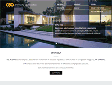 Tablet Screenshot of delpuertoconstructora.com